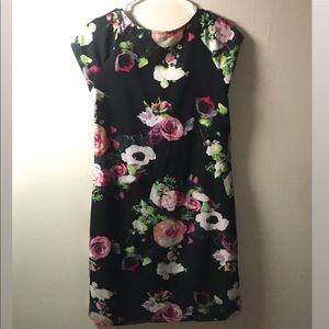 Floral Sheath Dress Workplace Casual